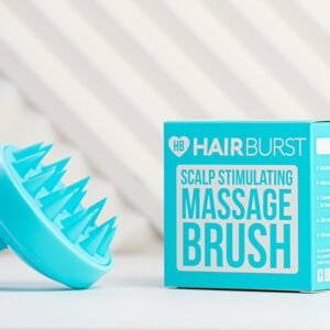 Scalp stimulating massage brush